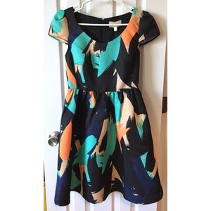 BNWT Anthropologie Brushstroke Party Dress